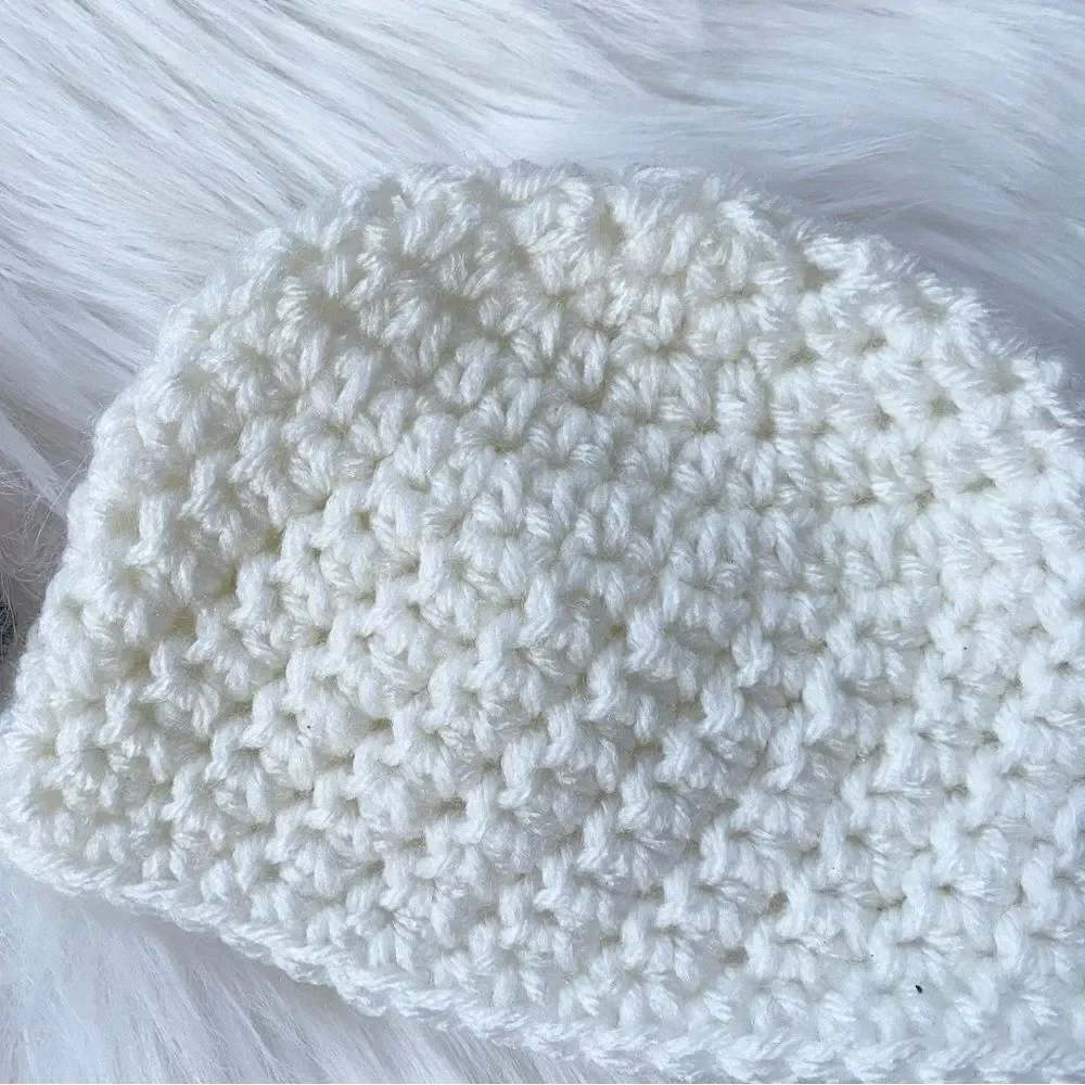 Newborn Crochet Baby Hat Set